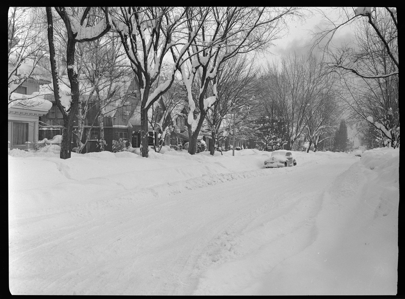 Snowy street in Wallace, Idaho W. Tabor Photographs