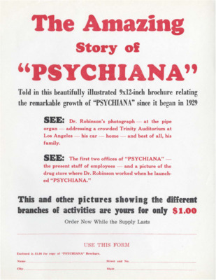 The Amazing Story of 'Psychiana'