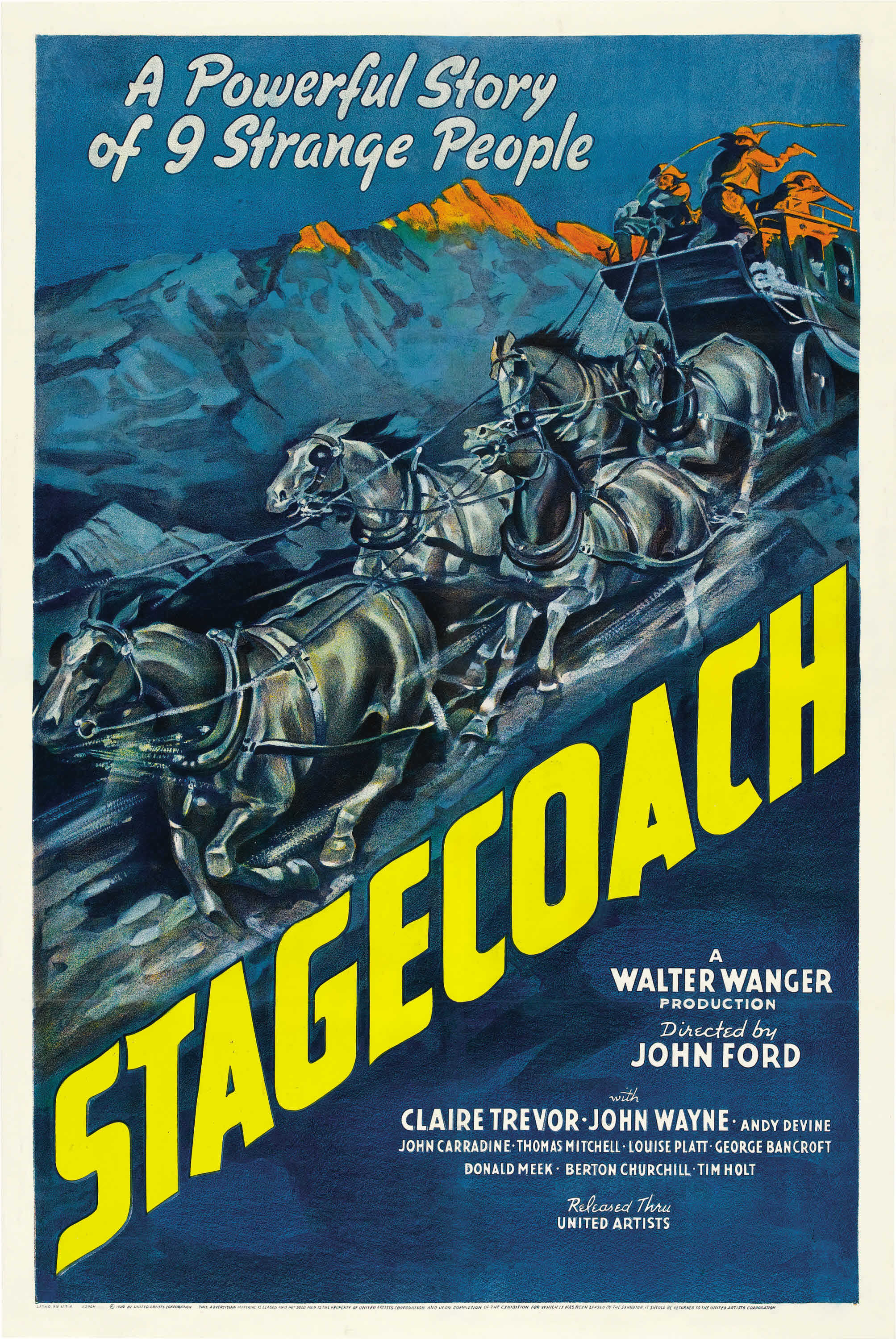 Movie poster for Stagecoach