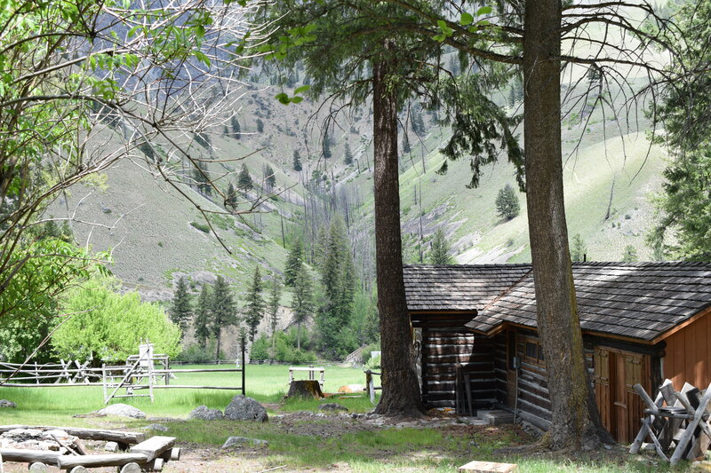 item thumbnail for The Lewis Cabin at Taylor Wilderness Research Station, with the Cliff Creek drainage to the north