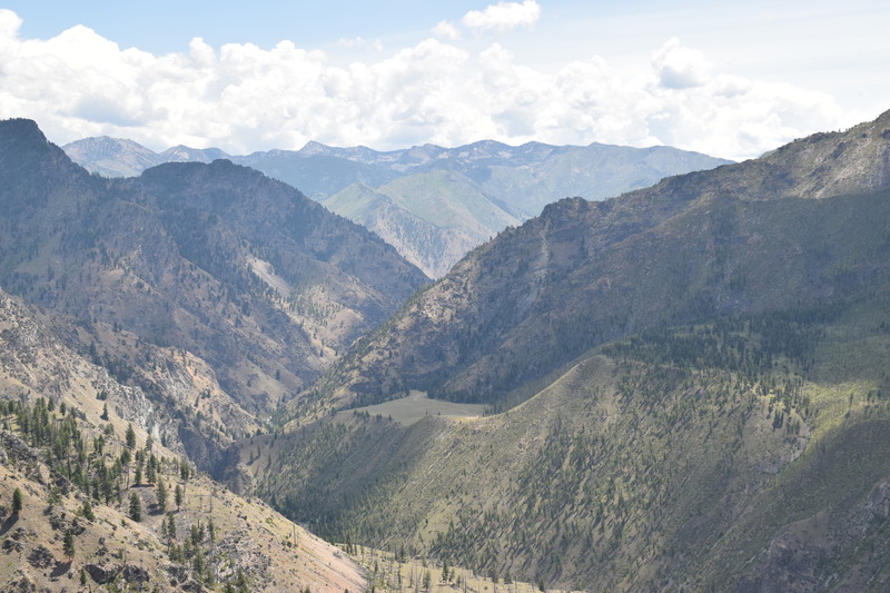 item thumbnail for View of the Bighorn Crags, and Soldier Bar airstrip