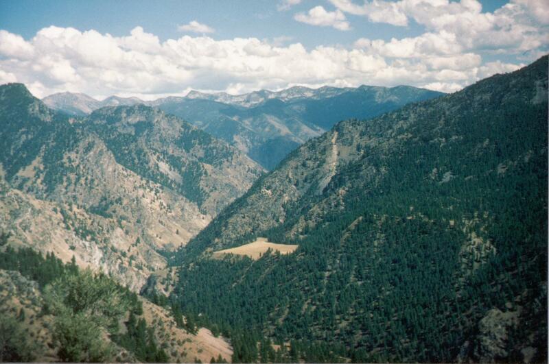 item thumbnail for View of the Bighorn Crags, and Soldier Bar airstrip