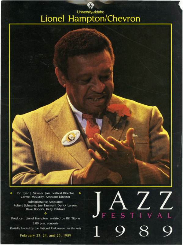 22nd Annual Lionel Hampton-Chevron Jazz Festival Program | Doc Cheatham ...