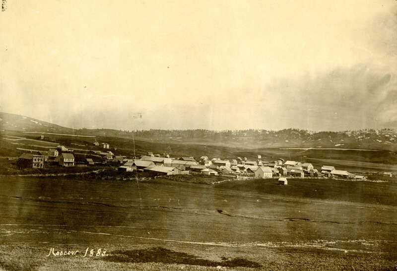 item thumbnail for Panoramic view of Moscow, Idaho in 1883