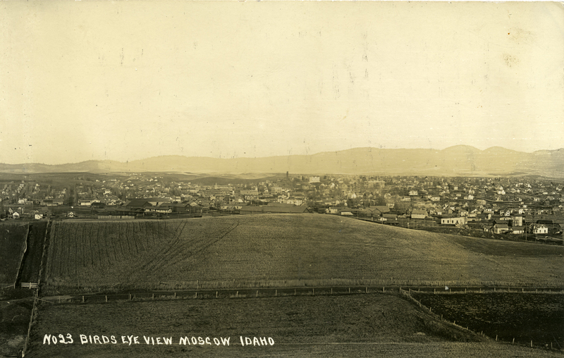 item thumbnail for Birds Eye View postcard of Moscow, Idaho looking north