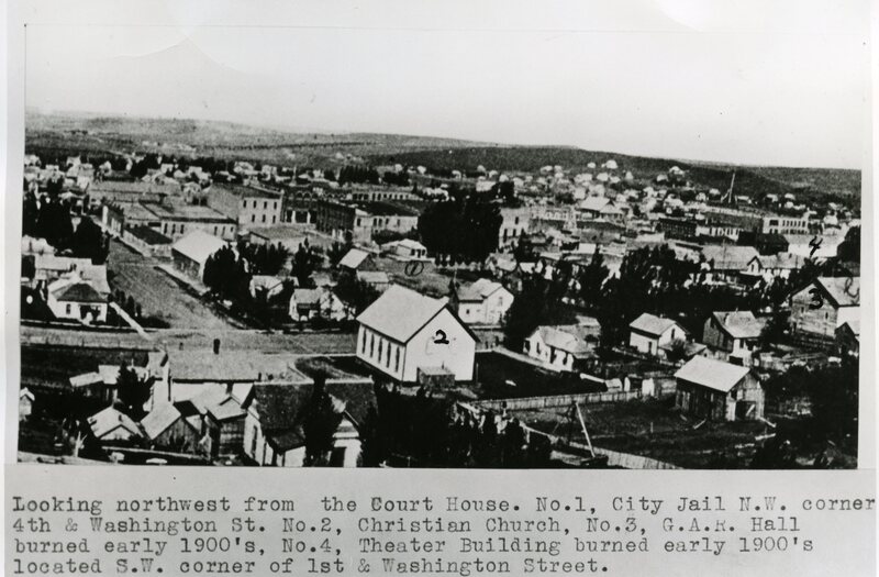 item thumbnail for View of downtown Moscow, Idaho looking northwest from the courthouse