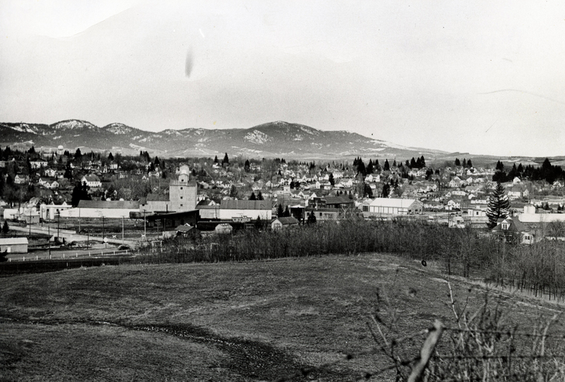 item thumbnail for View of Moscow, Idaho and Moscow Mountain looking northeast