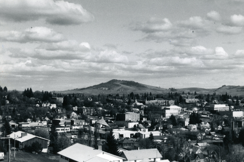 item thumbnail for A view of Moscow, Idaho with Tomer's Butte in the background