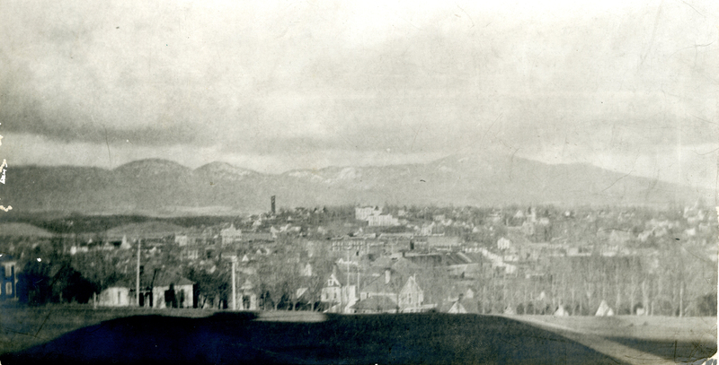 item thumbnail for Early view of Moscow, Idaho from the University of Idaho campus.