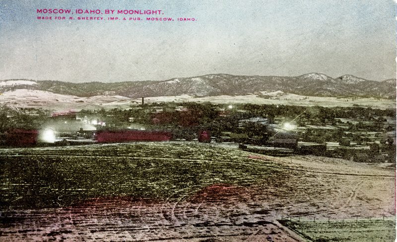 item thumbnail for Moscow, Idaho by Moonlight