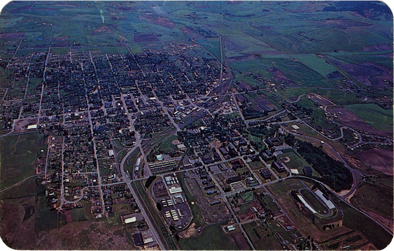 item thumbnail for Aerial view of Moscow, Idaho from 1970