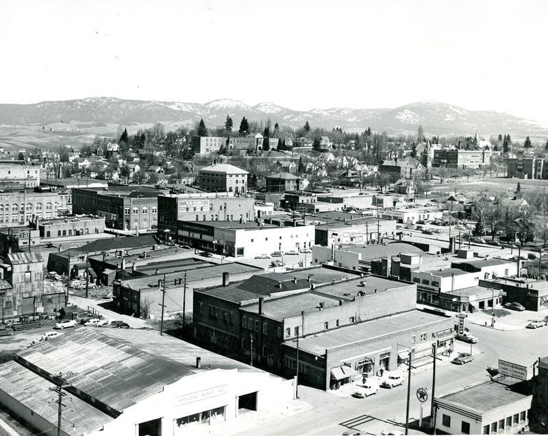 item thumbnail for Panoramic view of Moscow, Idaho including Russell School