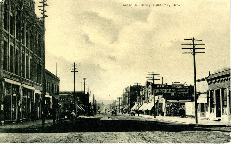 item thumbnail for J.W. Lieuallen on Main Street Postcard