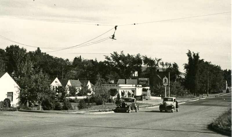 item thumbnail for Main Street and E Street, looking southeast