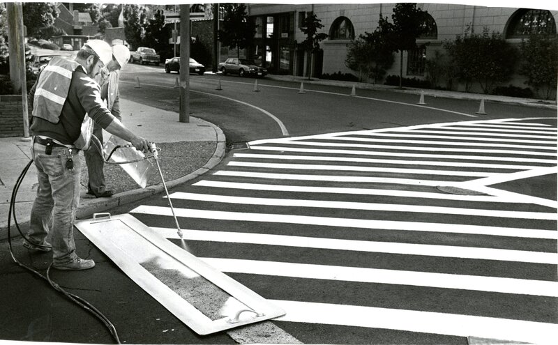 item thumbnail for Moscow City Employees Working on Crosswalks