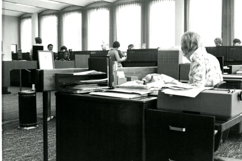 item thumbnail for Interior of Idaho First Bank, then West One