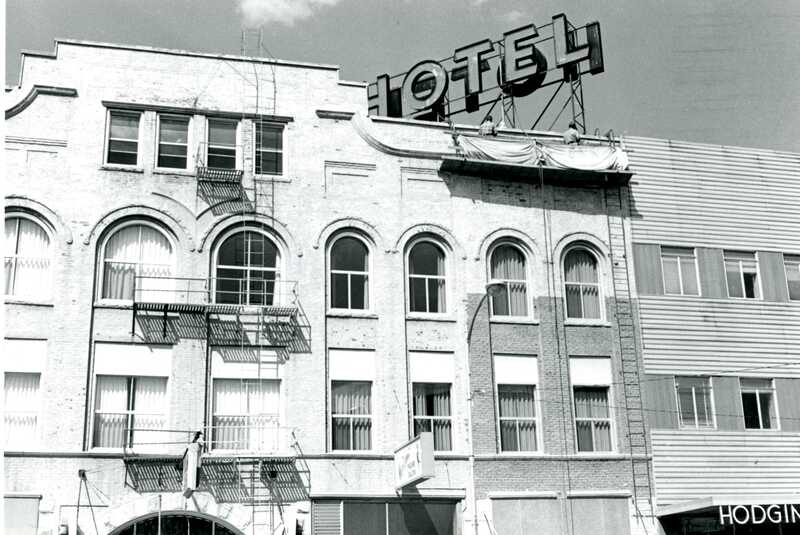 item thumbnail for Moscow Hotel sign and upper floors