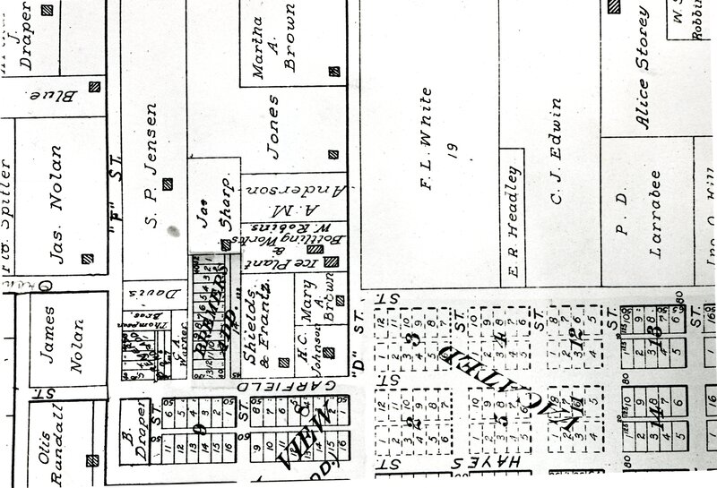 item thumbnail for Plat Map of Garfield, D Street, and F Street