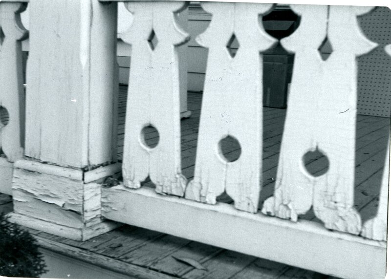 item thumbnail for Severe Paint Peeling on McConnell Mansion Railing