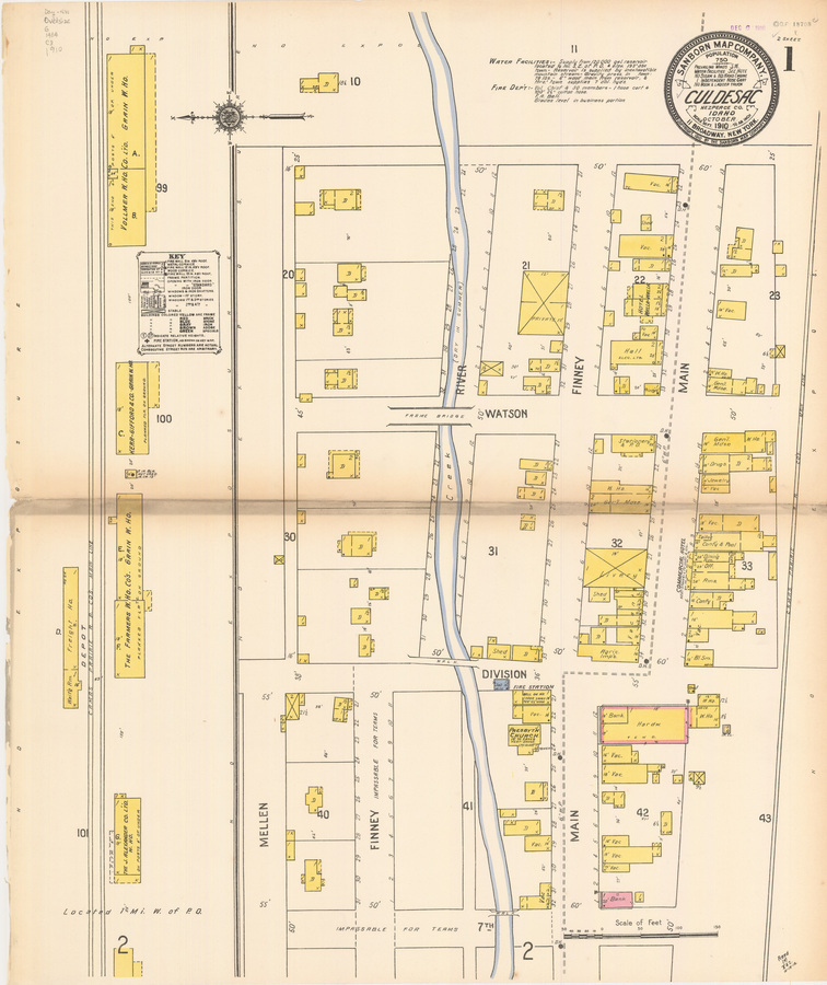 Sanborn Fire Insurance Map From Culdesac | Idaho Sanborn Maps