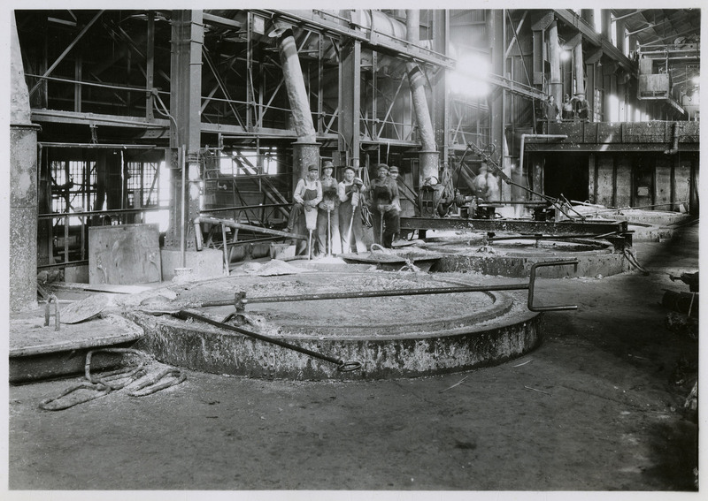 Drossing pots of the Bunker Hill Smelter where the silver is separated ...