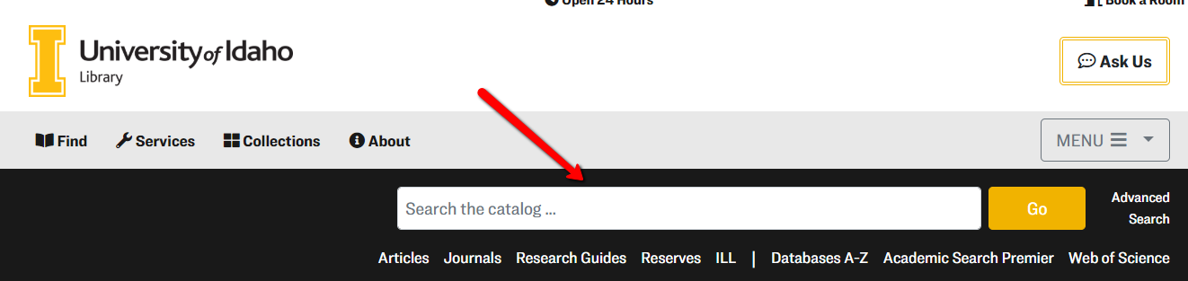 catalog search box
