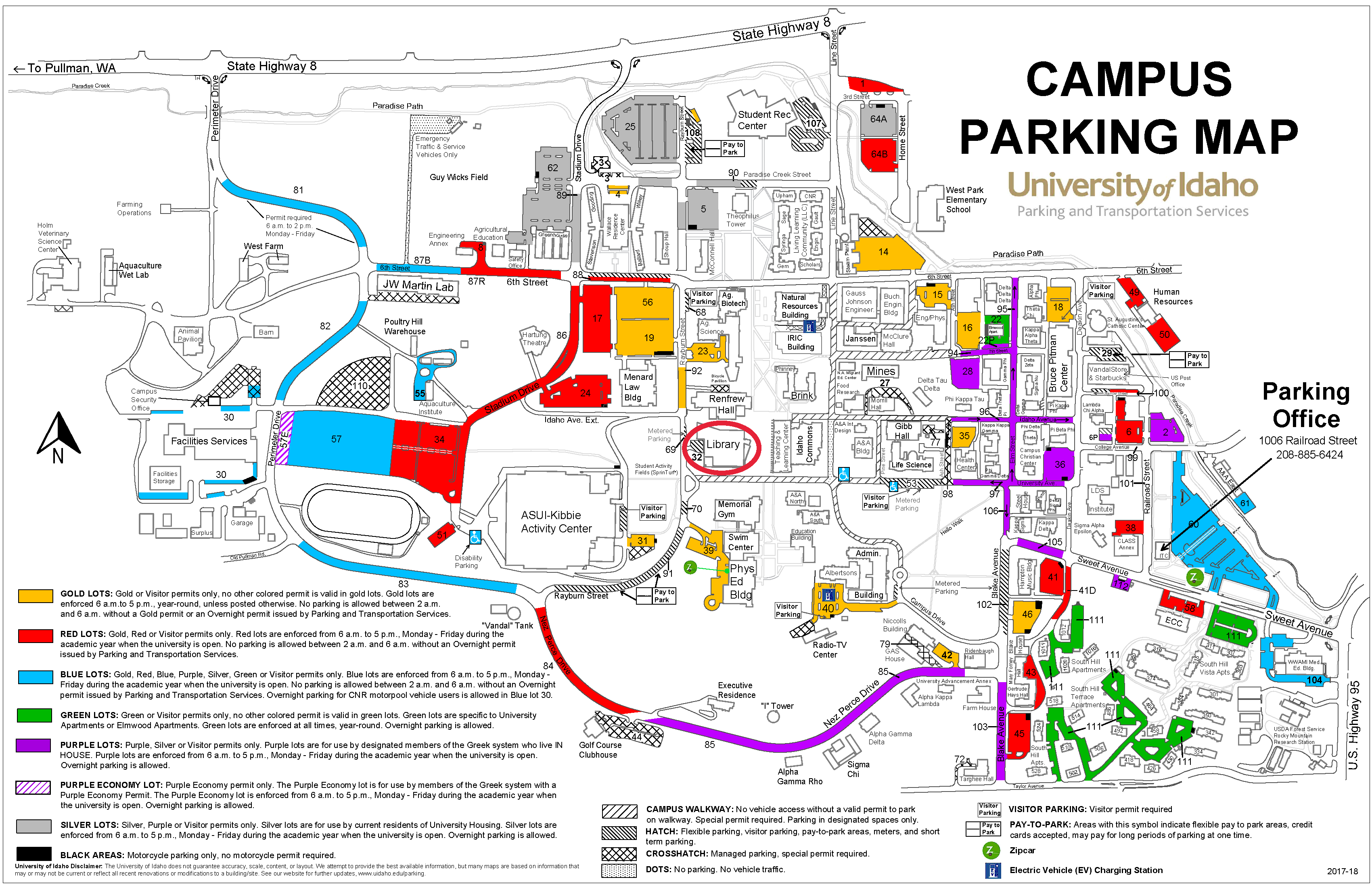 WSU Campus Parking Map